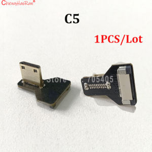 1PC Ribbon Flat FPV HDMI-Compatible Connector Flexible Cable Raspberry Pi 4 Micro HDTV To HD/Mini HD Female 90 Degree FFC 20pin