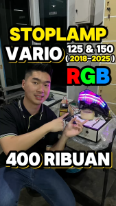 STOPLAMP RGB SLIM FRAME AUDI LAMPU STOP VARIO 125 150 NEW 2018 2019 2020 2021 2022 2023 2024 2025 X-CASE XCASE X CASE WD260 WD 260