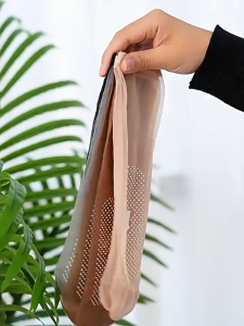 HK KK1943 Kaos Kaki Pendek Sock Stocking Motif Transparan Wanita Kaus Kaki Pendek Women