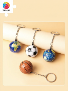 3D-JP | 3D Basketball & Football Puzzle Keychain 24 Pieces
