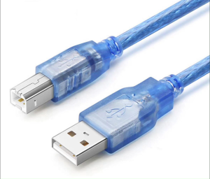 สาย USB TO Printer USB 2.0 สายปริ้นเตอร์ ยาว 1.5M 3M 5M 10M สีฟ้า