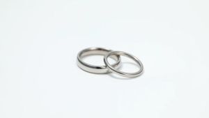ZOESKY 2mm 4mm Blue Titanium Ring Dome High Polished Engagement Wedding Band for Men Women Size 3-13