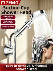 YEMO | Adjustable No Drill Shower Head Holder with Suction