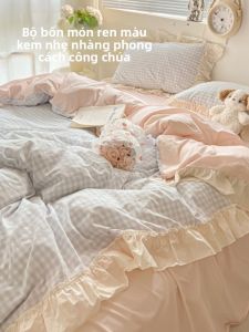 KAMONI | Bộ Drap Giường Bông Phong Cách Hàn Quốc Mới 2025