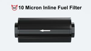 Universal Inline Fuel Filter 50mm Engine Oil Filter With 6AN 8AN 10AN Adapter For Filtering Gasoline