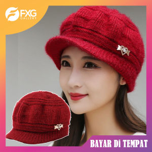 FXG Topi Rajut Hangat Wanita Fashion Korea Hat Style Topi Dewasa HAT09