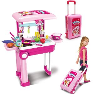 Little Chef Pretend Play Kitchen Set with Light Sound and Accessories for Kids