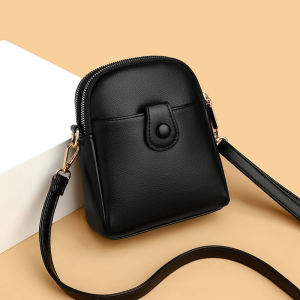 Mini Crossbody Shoulder Bag for Women Mobile Phone Wallet Autumn Winter New Style Versatile Ladies Handbag Soft PU Leather