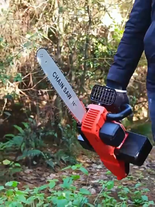 Electric Chainsaw 16 inch Portable Cordless Brushless Chainsaw Rechargeable Electric Saw Heavy Duty