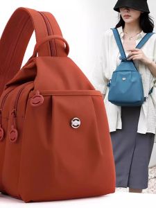 OUDENGPAI | กระเป๋าผ้าใบผู้หญิงแบบสะพายไหล่ใบเล็กสำหรับการเดินทางและท่องเที่ยวในช่วงฤดูร้อนปี 2025 กระเป๋าสะพายไหล่แบบซิปป้องกันน้ำระดับกลาง