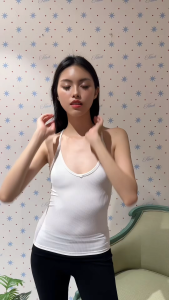 ASBKK : Ribbed T-Tank Top Slim fit : เสื้อกล้ามตัว T รัดรูป 5 สี