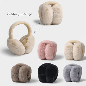6 colors of earmuffs solid color soft plush ears warm winter earmuffs womens mens fashion outdoor earmuffs protective earmuffs
