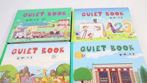 Childrens early education enlightenment quiet sticker book toy handmade material package puzzle toys baby sticker book