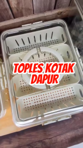 Kontainer Kulkas Kotak Penyimpanan Makanan Sayuran Segar Food Prep 2 4 Sekat Transparan Kedap Udara