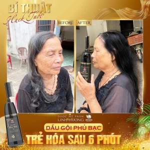 Dầu gội phủ bạc Linh Hương (200ml)