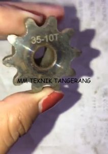 Sprocket RS 35 x 10 T Gear Rantai Single Gir gigi Z 10T RS35 -1 35Z10 35X10T 35-1 tipe B Sproket spr 35-10T 35x1x10T 35-1-10T Sproket Untuk Kendaraan - Lazada