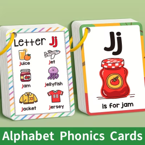 26 Abc English Alphabet Cards 26 Letter Flashcards Childrens Phonics Flashcards English 26-Letter Phonetic Symbol Pocket Cards Educational Toy for Learning English Words Easter and Christmas Gifts