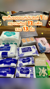 ทิชชู่เปียก แผ่นทำความสะอาด ทิชชู่เปียกขนาดพกพา ทิชชู่เปียกหลากสไตล์ผสมผสาน ทิชชู่ ฟรี อเนกประสงค์ กระเป๋าใส่ของ