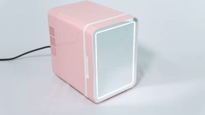 SG HXR Mini Cosmetic Fridge 2-Tier 3 lights skincare / Mask / Milk / Medicine Car refrigerator Small portable kitchen refrigerators room freezer fridge beauty fridge make up fridge Outdoor fridge Office fridge 小冰箱