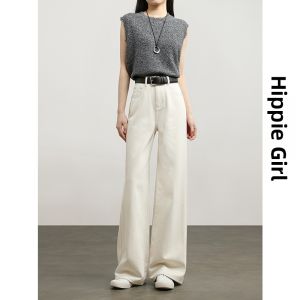 HIPPIE MISS | Boho Style Slimming Wide Leg Trousers Floor Length