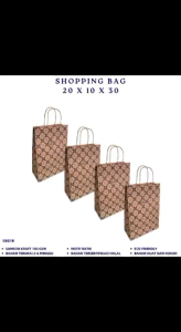 Paper Bag Kraft 20X10X30 Kantong Kertas Goodie Bag (Isi 1 Pcs--SBG1B)