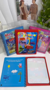 Combo 3 Tranh Tô Màu Nước Ma Thuật Tự Xóa Tập Tô Thần Kỳ Magic Water Cho Bé Tặng 1 Bút Tô Màu