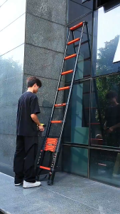 Tangga Telescopic 5.1M Lipat Aluminium Teleskopik Single Ladder 3.9M Tangga Teleskopik/Warna-Warni Unik Double Telescopic Ladder Tangga 2.7M