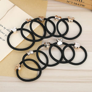 My Natural 1 Pcs Korean Black Simple Elastic Rubber Band
