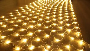 Christmas decoration string lights 3x2m LED Net Curtain Fairy String Light Lampu Raya Christmas 200led Party Wedding Garland Outdoor Garden Decoration