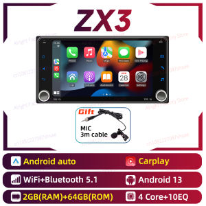 For Toyota Land Cruiser Landcruiser Prado 120 2003-2009 Android Radio 2Din Car Multimedia Head Unit 7" Screen Carplay Autoradio