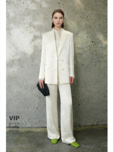 Summer Solstice Chinese Style Acetate Crane Jacquard Women Suit