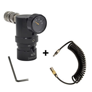 ตัวปรับแรงดันต่ำ HPA รุ่น MR Gen 2 แบบปรับได้ พร้อมเกจวัดแรงดัน 300psi ผลิตจากโลหะผสมทองแดงฟอสเตอร์ US 2202 และสแตนเลส