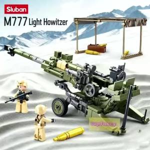 Sluban | Bộ Đồ Chơi Xếp Hình Quân Sự Siêu Nhẹ Sluban M777 Mô Hình Pháo Trường Quân Đội Đồ Chơi Giáo Dục Dành Cho Trẻ Em Trai Quà Tặng