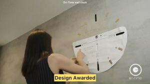 นาฬิกา On-Time V1M Rainbow สีรุ้ง 56 เซน Wall Clock นาฬิกาแขวนผนัง ติดผนังไม่เจาะผนัง เข็มนาฬิกาใหญ่