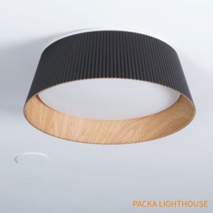 PLH NORDIC Modern Ribbed Ceiling Light with Remote Control