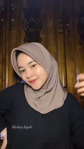 Bergo Sport Instan Pet Besar Tebal Jersey Spandek Premium Hijab Sporty