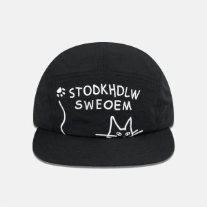 Cute Cat Embroidery Baseball Cap Spring New Arrival