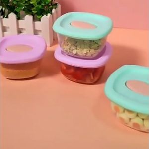 4PCS BPA Free Baby Food Storage Container: Freezer & Microwave Use
