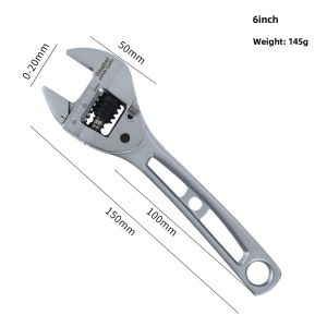Weeber Japan Weiye Ratchet Adjustable Wrench Fast High Hardness Automatic Return Large Opening Adjustable Wrench