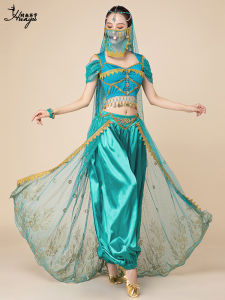 Adult Performance Costume Desert Princess Jasmine Stage Show Outfit Halloween Theme Fashionable Chinese Ethnic Style Dancewear