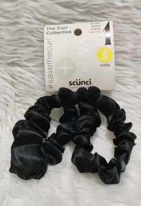 Scunci Curl Collective Open Elastic Hair Ties 2pcs Adjustable No Damage Hair Bands for Coily Curly Hair