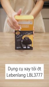 Dụng cụ xay tỏi ớt thực phẩm Lebenlang LBL3777 dung tích 170ml lưỡi dao 3 cánh sắc bén dây rút tiện lợi - chính hãng