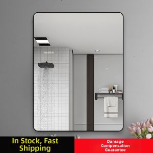 Adhesive Wall Mounted Bathroom Mirror Aluminum