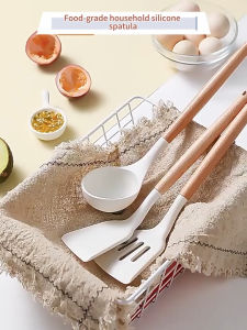 Alpha Silicone Cooking Utensil | Spatula Silicon | Utensile Tahan Panas | Spatula Set 3PC Sutil Silikon