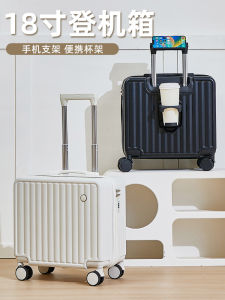 Vali Du Lịch Nhẹ 18 Inch Có Thể Mang Theo Vỏ Ngoài Bằng Nhựa ABS Khóa Mật Khẩu Cho Nam Và Nữ Vali Du Lịch Nhỏ Gọn