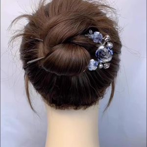 New Chinese Style Simple Pearl Hairpin Womens New Model Bun Hairpin U-shaped Hair Comb Elegantly Styling Hair Tool