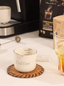 TIMECAFE แก้วตวง กาแฟ เซรามิก 90 มล.