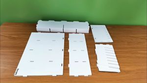 Sanfurney 32 Slots Large Diamond Painting Tray Tower Organizer with Drill Pen Holder Multi-Boat Plates Storage Rack Diamond Painting Accessories Tools Kits Gift for Adults DIY Craft Arts