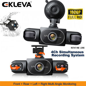 EKLEVA กล้องติดรถยนต์1080P 3/4 W ไนท์วิชั่น IR Loop บันทึกด้านหน้าภายใน Kamera Spion กล้องติดรถยนต์พาหนะ DVR เครื่องบันทึกวีดีโอ