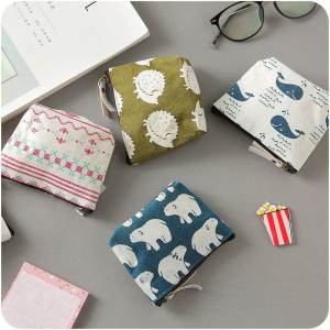 Coin Purse Compact Mini Small Bag Carry-on Elderly Small Wallet Fabric Coin Storage Bag Student Key Case